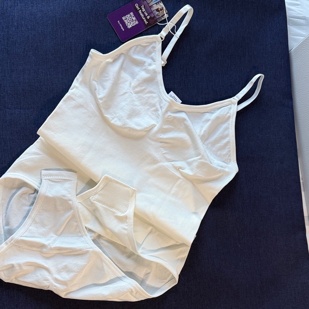 White Camisole and Brief Set